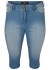 Zizzi Jeans, Emily Capri - Jeans J10305C Light Blue Denim