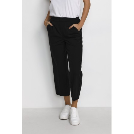 Kaffe KAsakura Cropped Pants - Buks 10506127 Black Deep