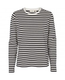 Basic Apparel Elba LS TEE GOTS - T-shirt BA151-03 Black/Offwhite