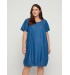 Zizzi JELLA S/S Dress - KJole J10768A Blue Denim
