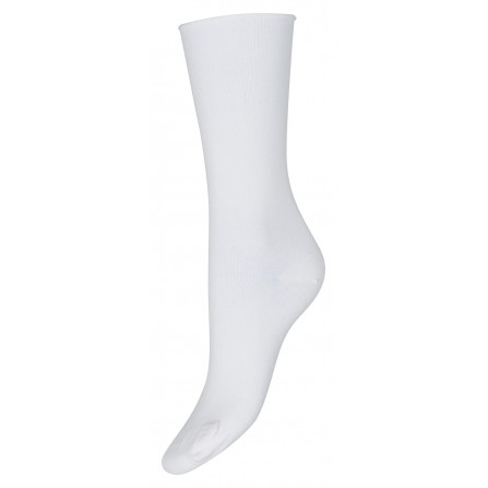 Decoy Fine Knit Socks - Ankelstrømper 20245 White