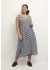 Kaffe Curve KClinda Dress - Kjole 10581168 Light Blue Graphic