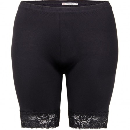 Gozzip Rosa Under Pants med Lace - Cykelshorts G152631 Black