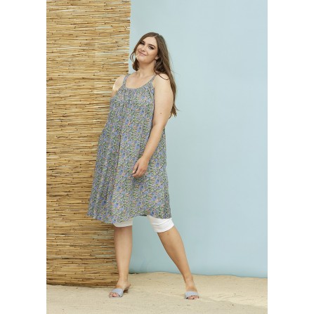Zhenzi Dress-Sustainable Viskose - Kjole 2304541 Clear Blue