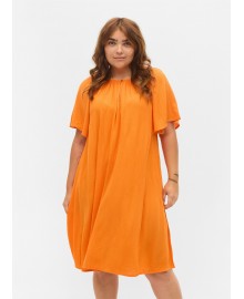 Zizzi EROSE S/S Dress - Kjole E03014E Orange Peel