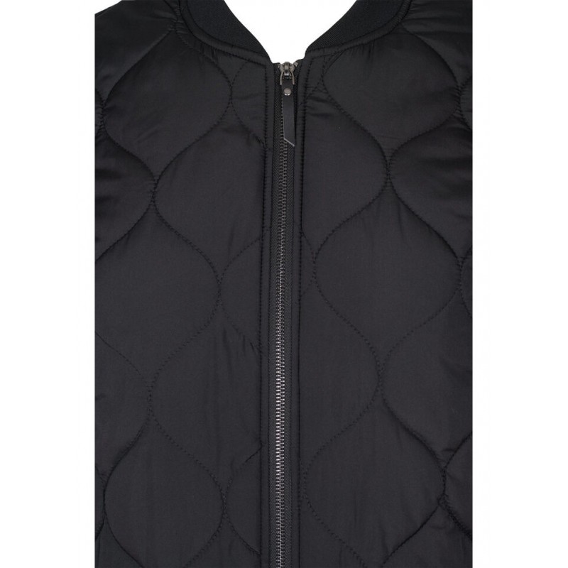 Zizzi MCAMP Jacket Jakke Black | Overtøj | Zizzi