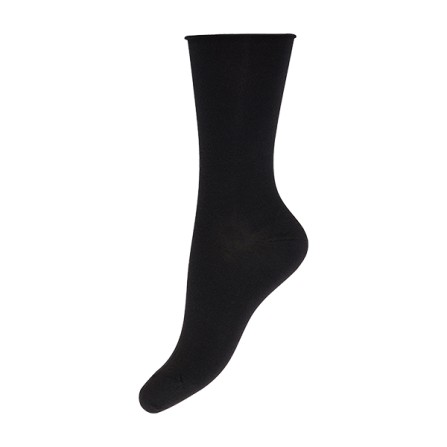 Decoy Ankle Sock Fine Knit - Sort Bambus ankelstrømpe 20345