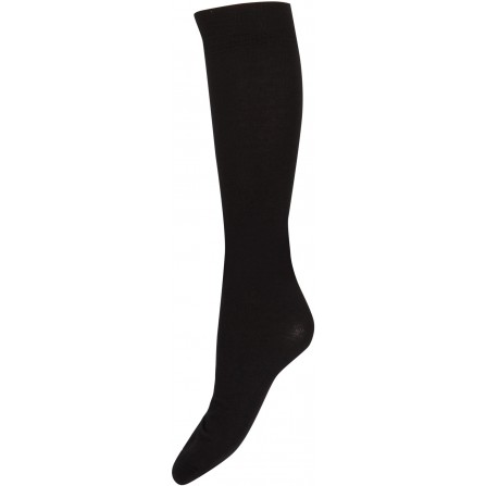 Decoy Ankle Sock High Doubleface - Sort uld knæstrømpe 21220