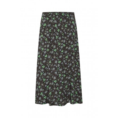 Kaffe KAflorina Skirt - Grøn blomstret nederdel 10506765
