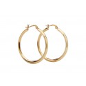 PICO Paisley Hoops - Store guld hoops øreringe N01011