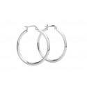 PICO Paisley Hoops - Store sølv hoops øreringe N01011