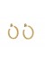 PICO Siri Grande Hoops - Guld hoop øreringe med klare sten M01018
