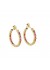 PICO Siri Grande Hoops - Guld hoop øreringe med multi sten M01018