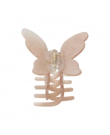 PICO Butterfly Claw - Beige shimmer sommerfugle hårklemme CL28