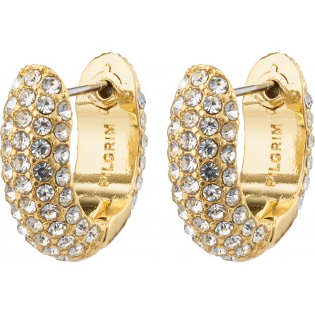 Pilgrim LONA recycled chunky hoops øreringe 672232003 Guldbelagt