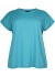 Zizzi ABASIC, S/S, O-NECK TEE T-shirt A00053L Deep Peacook Blue