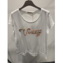 MARTA T-shirt - Hvid vintage t-shirt 1535