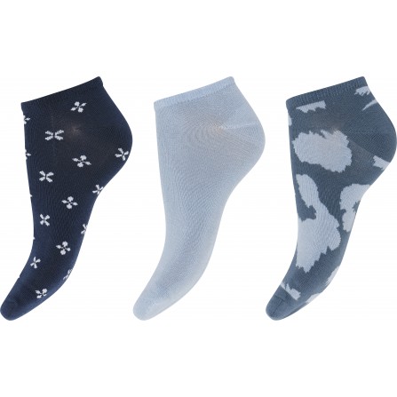 Decoy Sneaker Sock Bamboo 3-pk - 20235 Blå farver