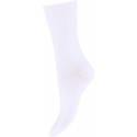 Decoy Ankle Sock Fine Knit - Hvid Bambus ankelstrømpe 20345