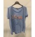 MARTA T-shirt - Blå vintage t-shirt 1535