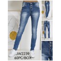 MARTA Jeans - Jewally Jeans med synlige knapper og lommedetaljer JW2239