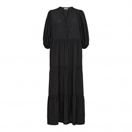 Co'couture Sunrise Floor Dress - Sort kjole med vidde 36084