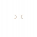 PICO Luna Crystal Studs - Guld måne ørestikker R01005
