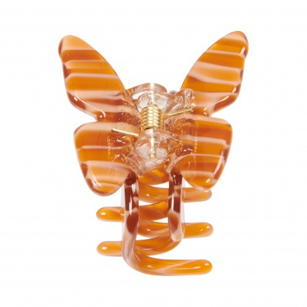 PICO Small Butterfly Claw - Caramel farvet sommerfugle hårklemme CL31