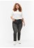 Zizzi Jeans, Long, Emily J10305A - Grå jeans Dark Grey Denim