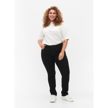 Zizzi Jeans, Long, Emily J10305A - Sorte jeans Black