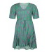 Zhenzi MIXIE Dress - Grøn med pink print kjole 2502154