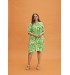 Zhenzi JANELLE Dress - Grøn/Off White printet kjole 2703053