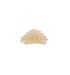 Black Colour BC Leaf Transparent Hair Claw - Beige Hårklemme 5752