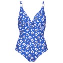 Missya Lucca Swimsuit - Blå printet badedragt 14449 Clear Blue