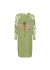 MARTA Kaki Dragonfly Dress - Grøn printet kjole med en guldsmed i bag 5378