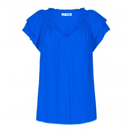 Co'couture Sunrise Top -  Blå bluse 75683 New Blue