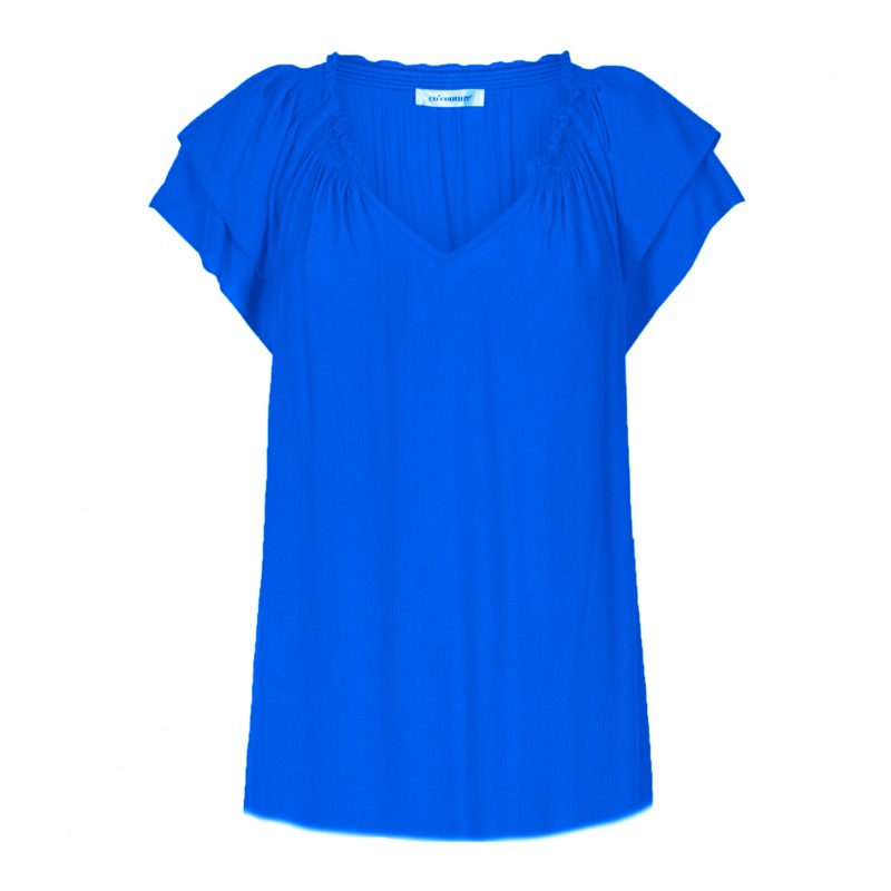 Co'couture Sunrise Top Blå bluse 75683 Blue | Bluse | Co'couture