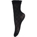 HYPEtheDETAIL socks LOGO Ankel strømpe med Sort logo 21013 Black