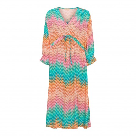 MARTA Dress - Multifarvet kjole 3218 Arancio