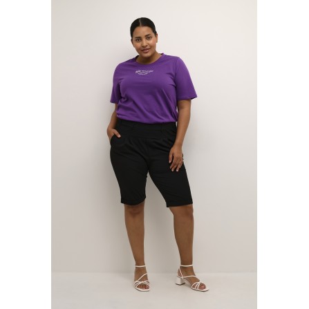 Kaffe Curve KCjia Bermuda Pant - Sorte shorts 10581036 Black Deep
