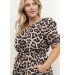 Kaffe Curve KCsalmi Dress - Leopard printet kjole 10581552 Feather Gray Leo