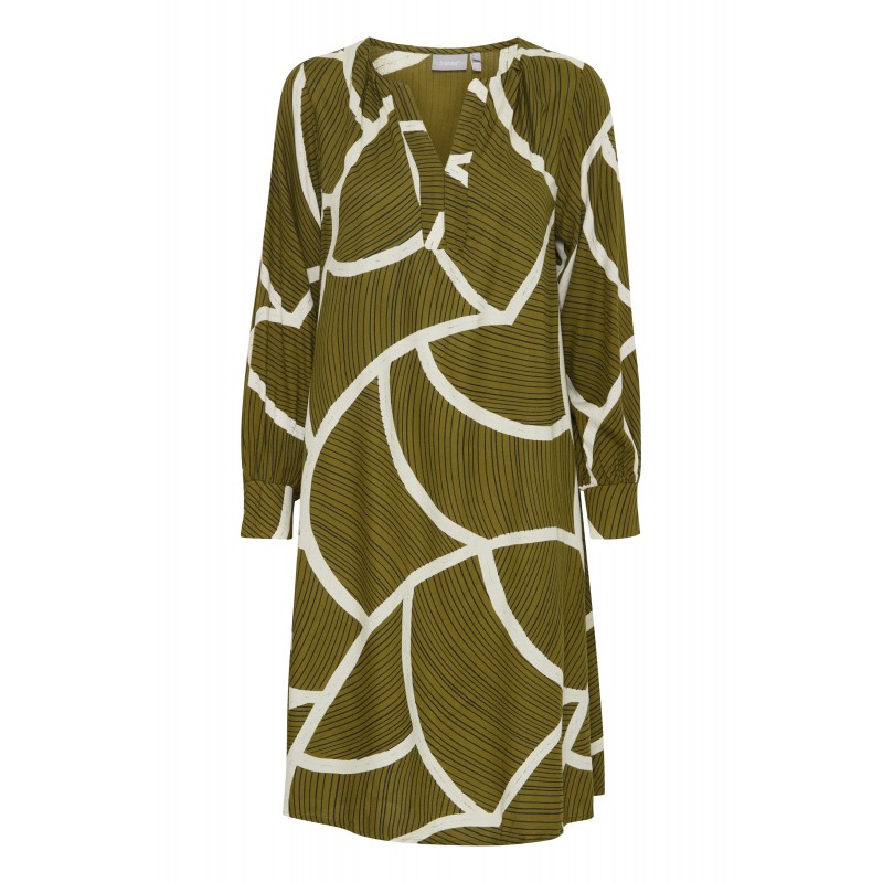 Fransa DR printet kjole | Grøn - 2 20612918 Golden Cypress FRGITA