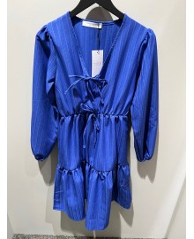 Sisters Point COCO-DR - Blå kjole med bindebånd 16777 Royal Blue