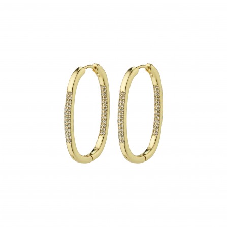 Pilgrim STAR recycled hoops 262412053 Guldbelagt