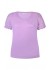 Zhenzi Alison 272 - T-Shirt 2/4 - Lilla t-shirt med broderi ærmer 200272 Sheer Lilac