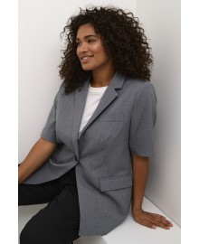 Kaffe Curve  KAida Blazer - Grå blazer 10582460 Grey Melange