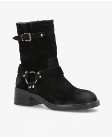 Shoedesign Copenhagen MAGGIE SB - Sort bikerstøvle SDboot10001 Black