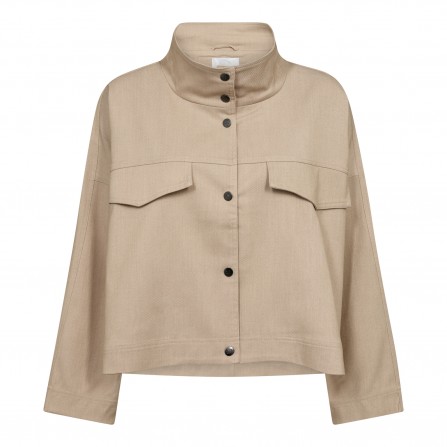 Co'couture SneaksCC Box Jacket - Sandfarvet Jakke 30250 Bone