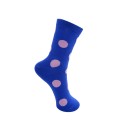 Black Colour BCAUDRINA SOCK - Blå strømpe med rosa bomber 4302 Royal Blue