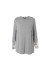 Gozzip GEmira Long T-shirt with lace - Grå T-shirt G236003 Grey Melange